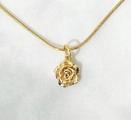 Belle Gold Rose Necklace