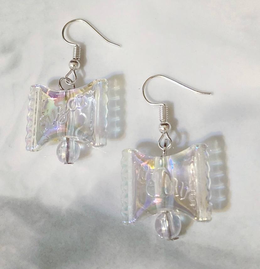 Angelica Sweetheart Transparent Multicolour Tint Earrings